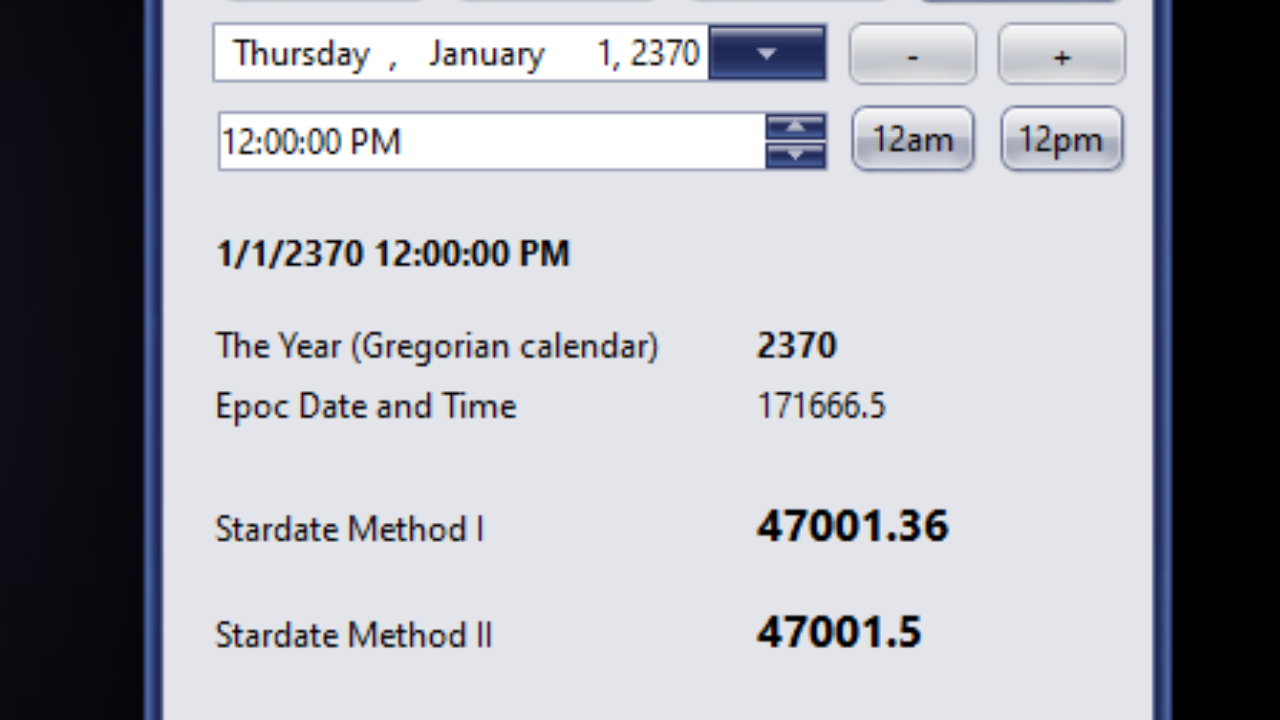 Stardate Calculators: